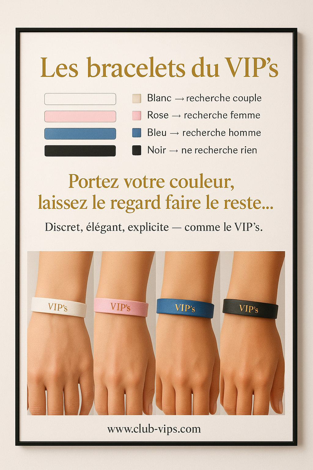 Les bracelets du VIP'S