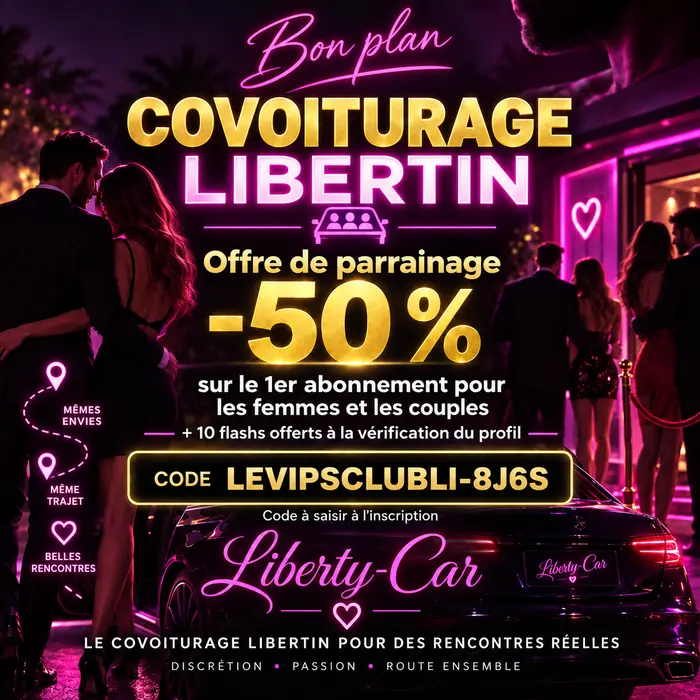 Liberty Car, covoiturage libertin partenaire du VIP’S